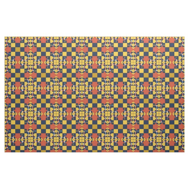 Tissu Motif Géométrique Abstrait avec Flèches (Fat Quarter)