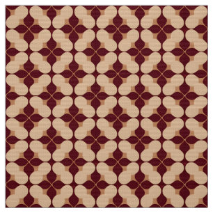 Tissu Motif géométrique abstrait rétro sans couture