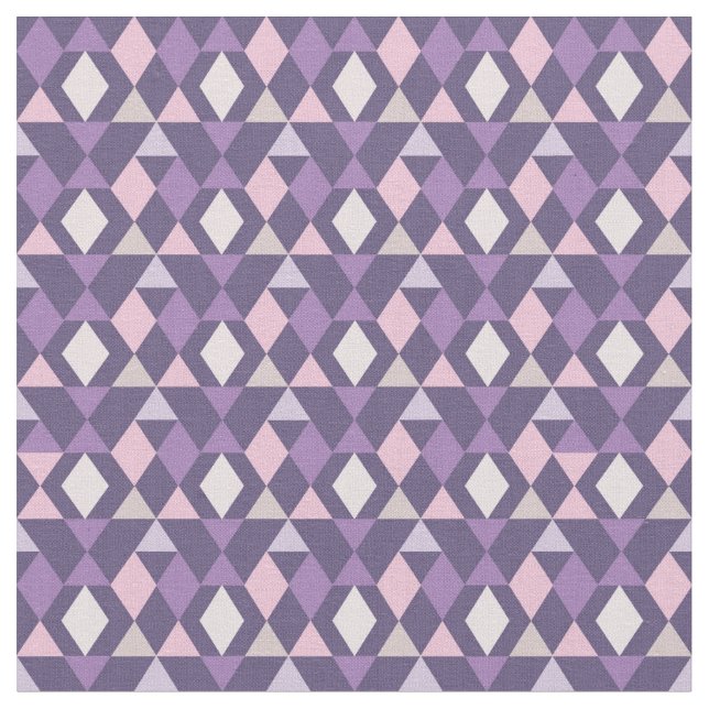Tissu Motif géométrique arabe pourpre (Fermer)