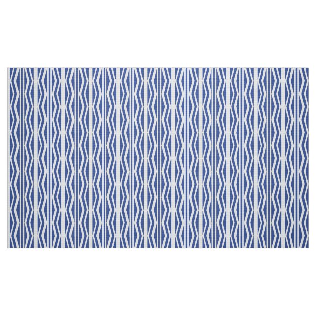 Tissu Motif géométrique blanc bleu abstrait (Fat Quarter)