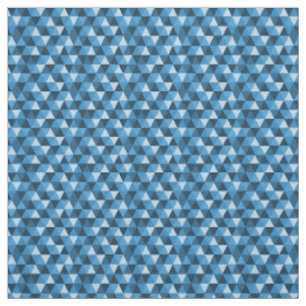 Tissu Motif géométrique bleu