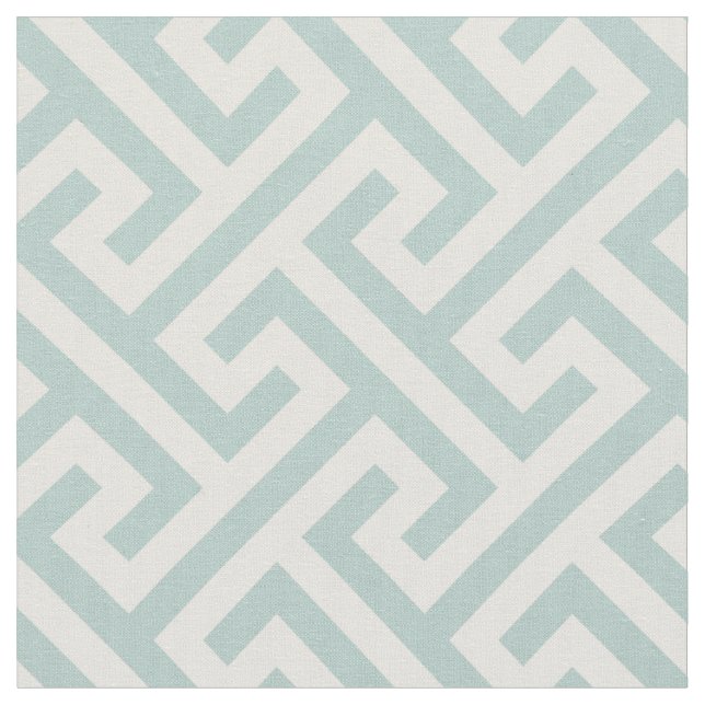 Tissu motif géométrique chic turquoise (Fermer)