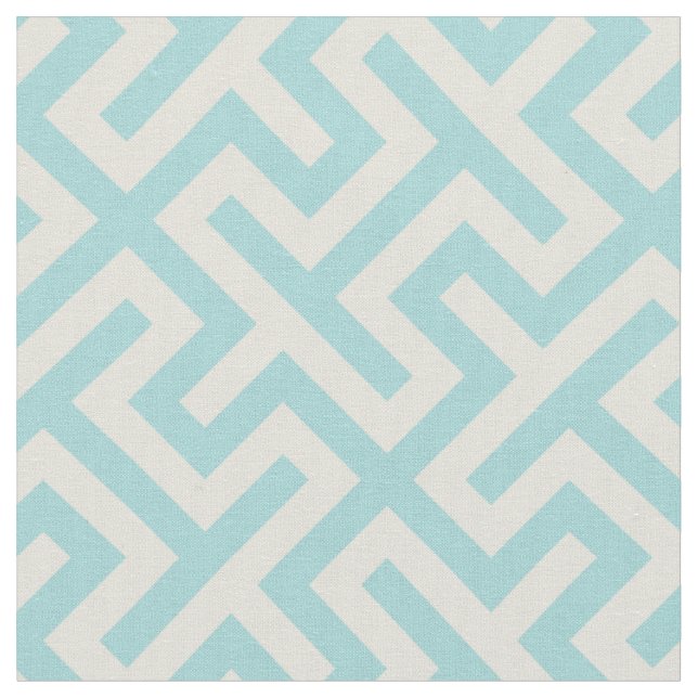 Tissu Motif géométrique chic turquoise (Fermer)