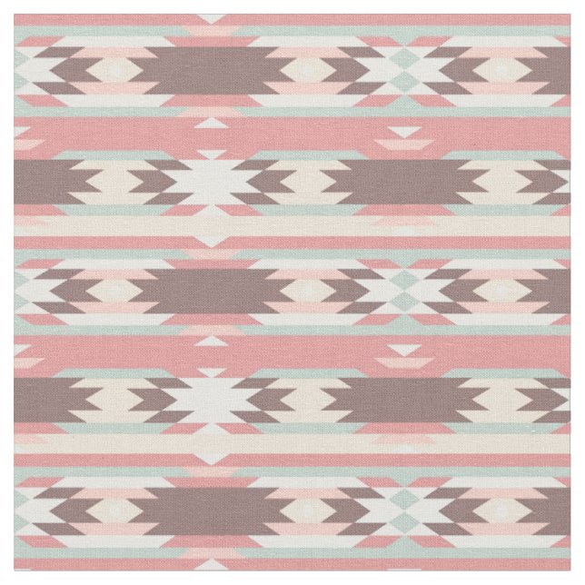 Tissu Motif géométrique dans le style aztèque 2 (Fermer)