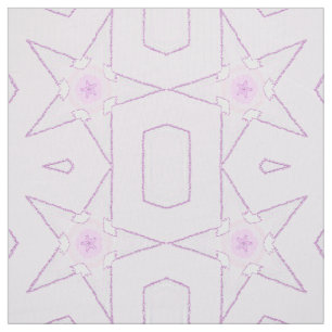 Tissu Motif géométrique de blush d'étoile scintillante