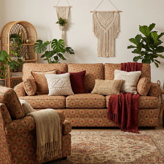 Tissu Motif géométrique de couleur mosaïque élégant (Créateur téléchargé)