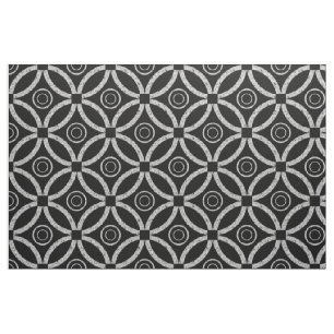 Tissu Motif géométrique de Parties scintillant Faux blan