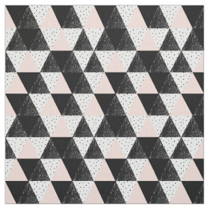 Tissu Motif géométrique de triangle tirée par la main