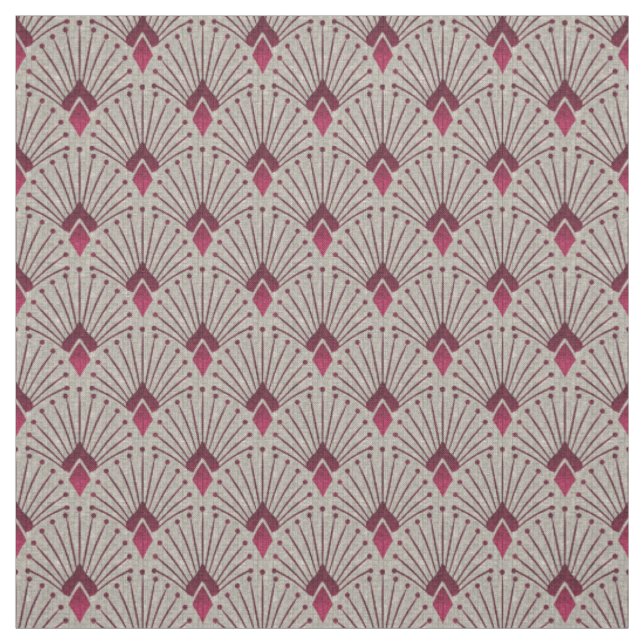 Tissu Motif géométrique design, art déco. (Échantillon)