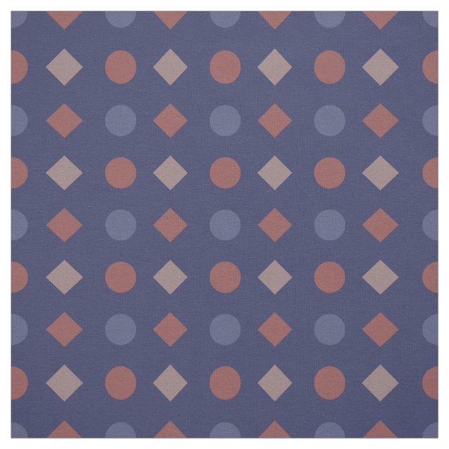 Tissu Motif géométrique Diamond-Dot classique - (Échantillon)