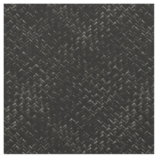 Tissu Motif géométrique du panier diagonal noir (Fermer)