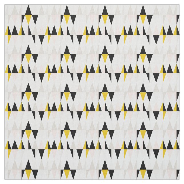Tissu Motif géométrique fendu de triangle (Échantillon)