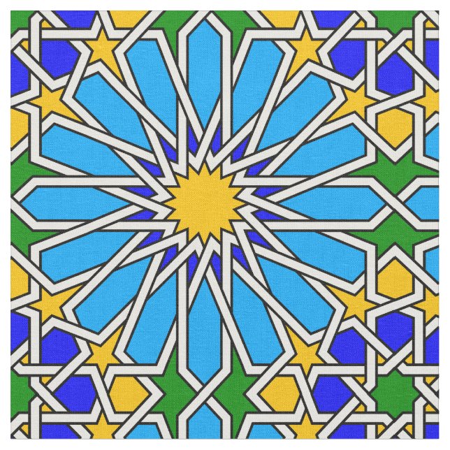 Tissu Motif géométrique islamique (Fermer)