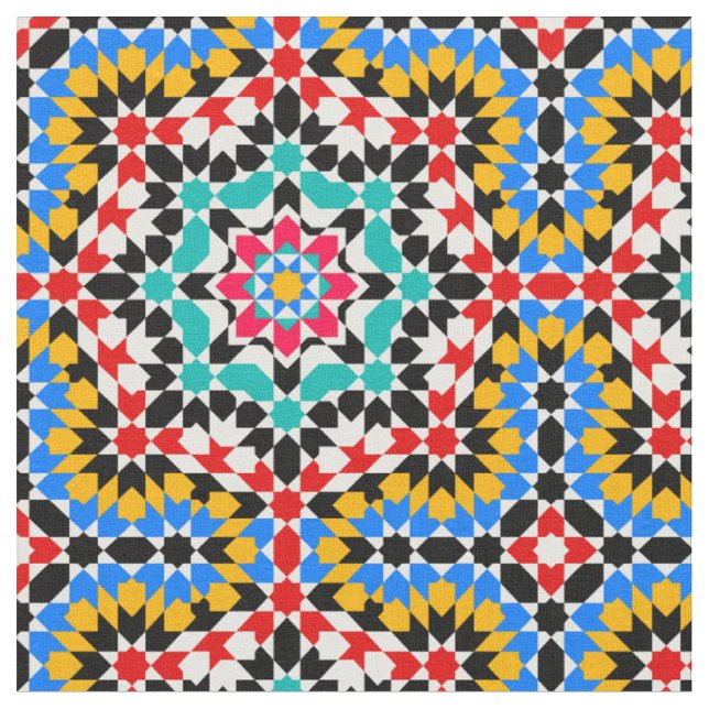 Tissu Motif géométrique islamique (Fermer)
