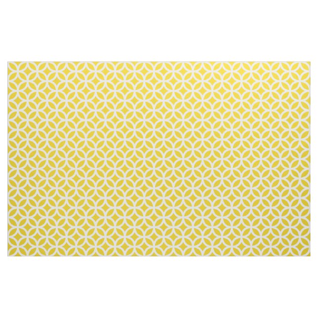 Tissu Motif géométrique jaune citron (Yard)