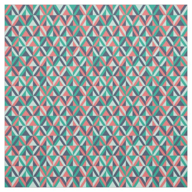 Tissu Motif géométrique moderne de la moitié du siècle (Échantillon)