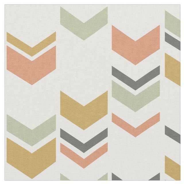 Tissu Motif géométrique moderne décalé de Chevron (Fermer)