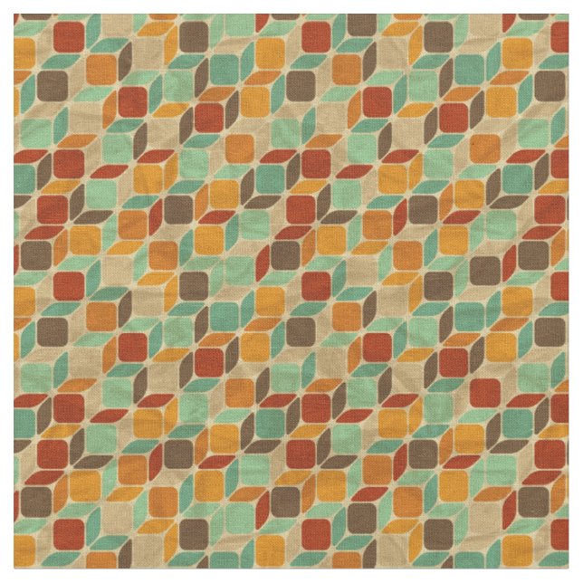 Tissu Motif géométrique rétro 4 (Fermer)