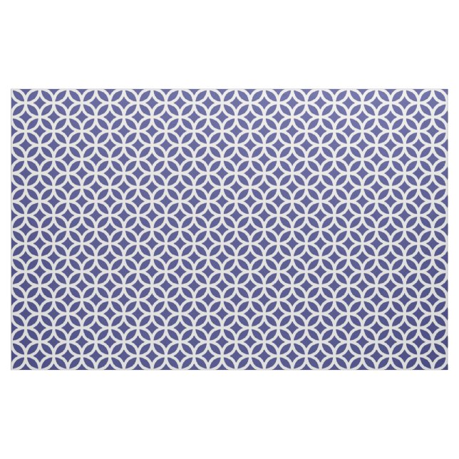 Tissu Motif géométrique royal bleu (Yard)