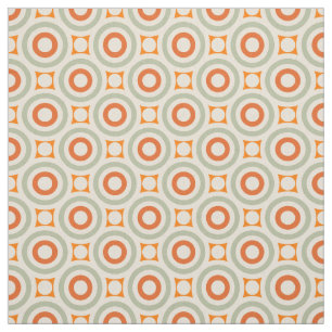 Tissu Motif géométrique vintage de cercle