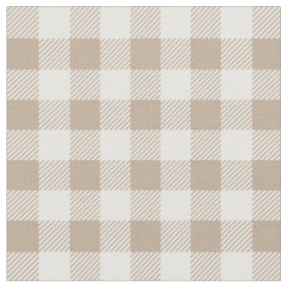 Tissu Motif Gingham Carreaux Vichy à carreaux Neutre