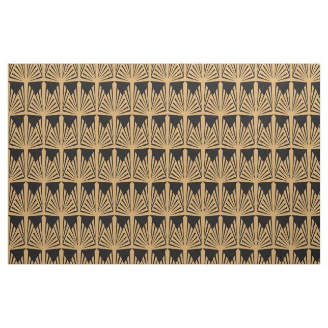 Tissu Motif Gold et Black Art Déco (Fat Quarter)