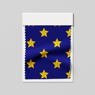 Tissu Motif Gold Stars, Bleu Marine, Exclusive