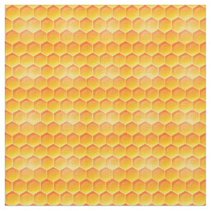 Tissu Motif Golden Honeycomb