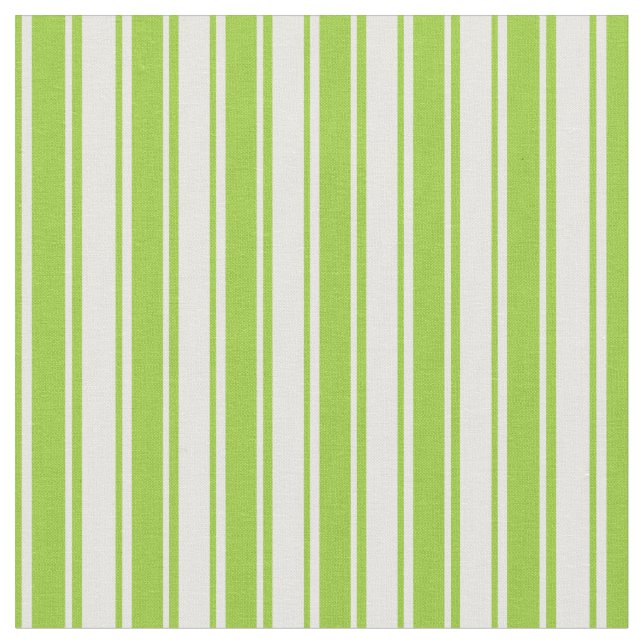 Tissu Motif Grandes vertes et blanches (Fermer)