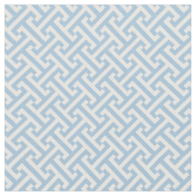 Tissu Motif grec bleu ciel (Fermer)