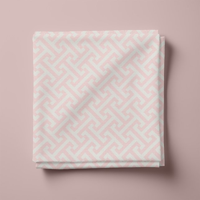 Tissu Motif grec clé rose pétale (Créateur téléchargé)