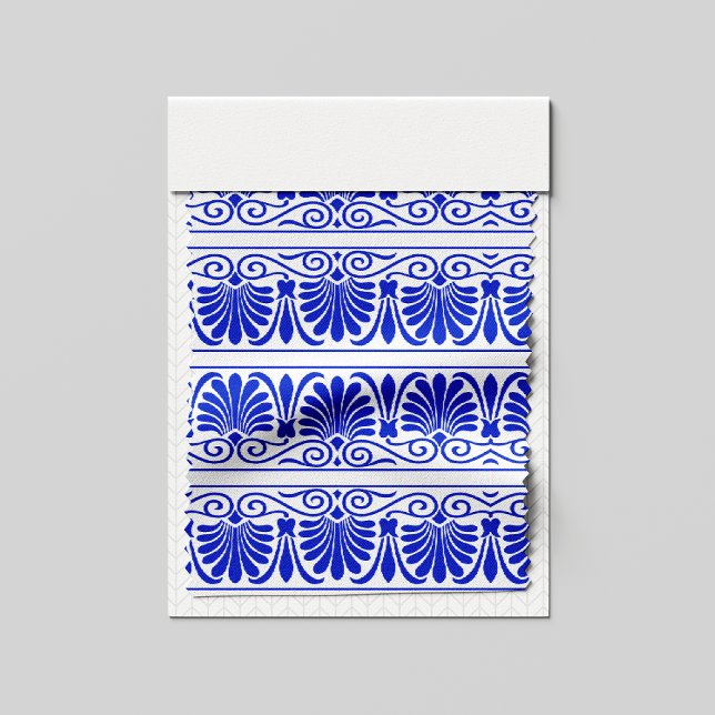 Tissu Motif grec méditerranéen bleu (Créateur téléchargé)
