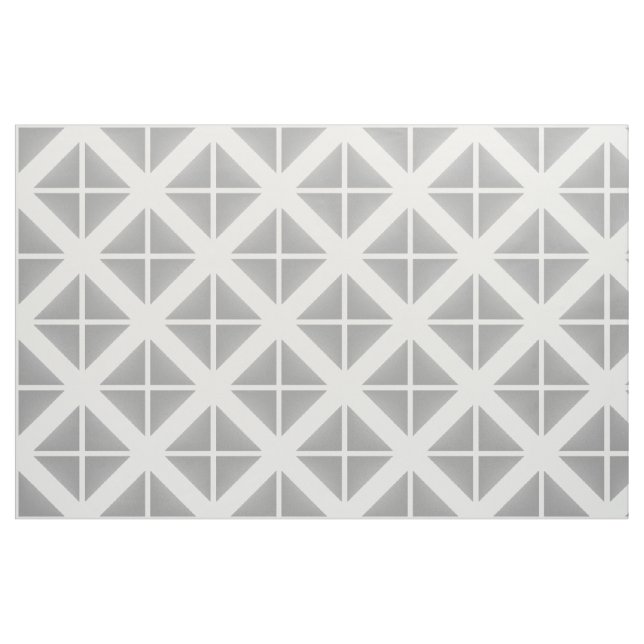 Tissu Motif gris blanc tendance triangles (Fat Quarter)