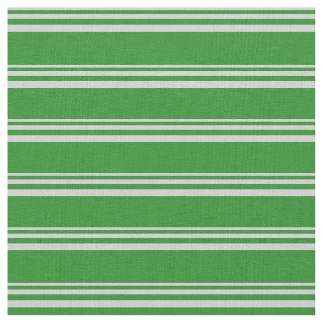 Tissu Motif gris clair et vert forêt (Fermer)