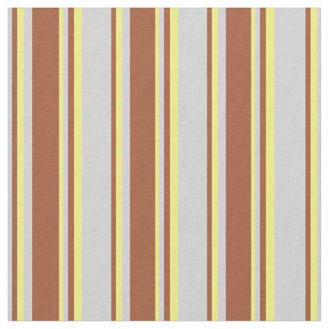 Tissu Motif gris clair, sienne et jaune (Fermer)