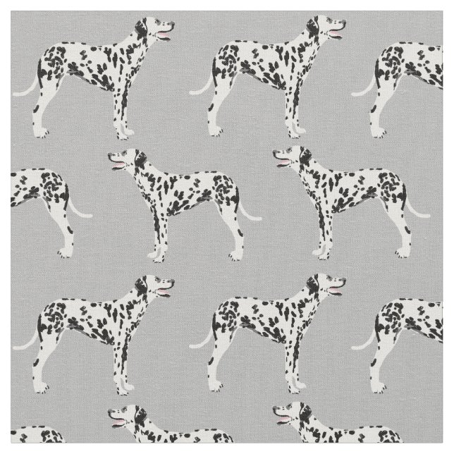 Tissu motif gris de Dalmatie (Fermer)