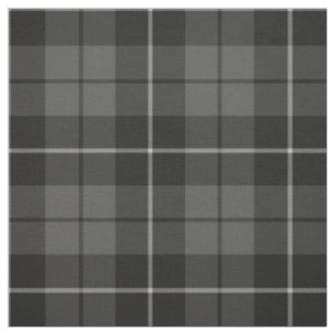 Tissu Motif gris de plaid de noir de charbon de bois
