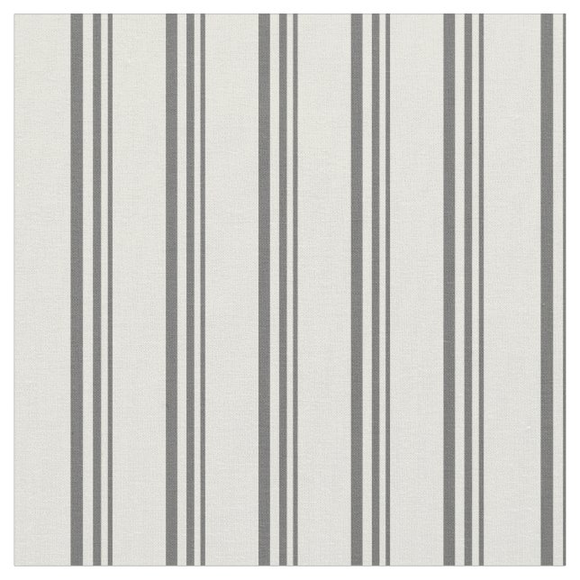 Tissu Motif gris et beige rayé/lin (Fermer)