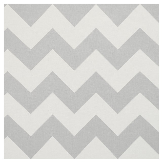 Tissu Motif gris et blanc de Chevron de zigzag (Échantillon)