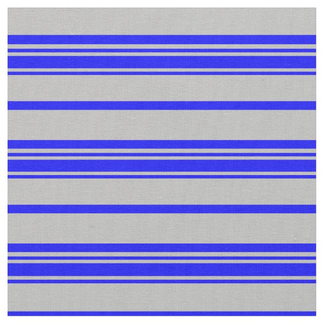 Tissu Motif gris et bleu des rayures (Fermer)