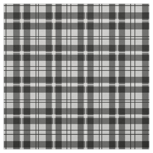 Tissu Motif gris et noir (Échantillon)