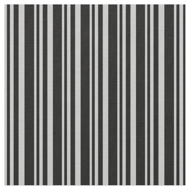 Tissu Motif Gris et Noir rayé/Linné (Fermer)