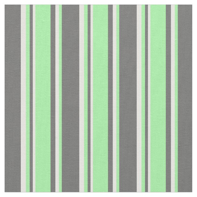 Tissu Motif Gris, Vert & Blanc Gris (Fermer)