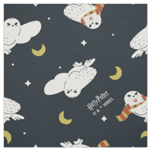 Tissu Motif Hedwig sous la lumière de la lune