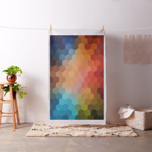 Tissu Motif Hexagon géométrique moderne