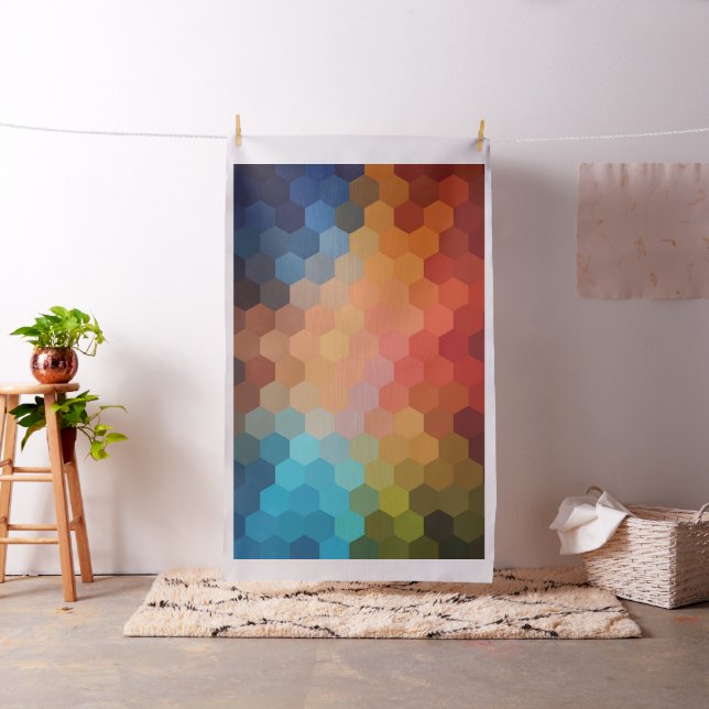 Tissu Motif Hexagon géométrique moderne (In Situ)