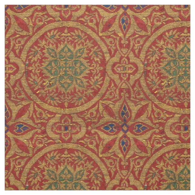 Tissu Motif hispano-mauresque médiéval (Échantillon)