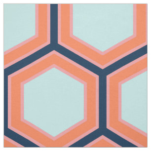 Tissu Motif HoneyComb moderne géométrique rétro #2