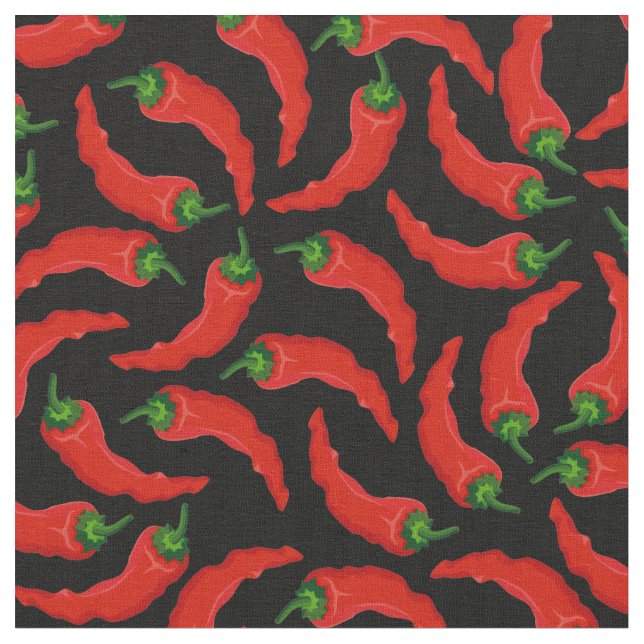 Tissu Motif Hot Chili Peppers (Fermer)