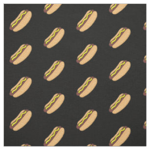 Tissu Motif Hotdog